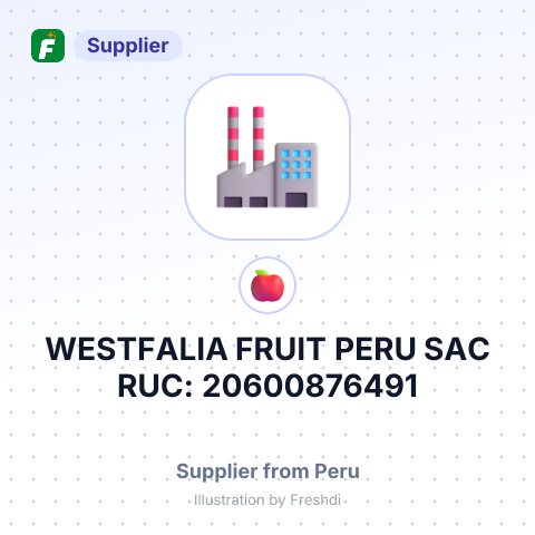 WESTFALIA FRUIT PERU SAC RUC: 20600876491 – summary card, no photo uploaded yet