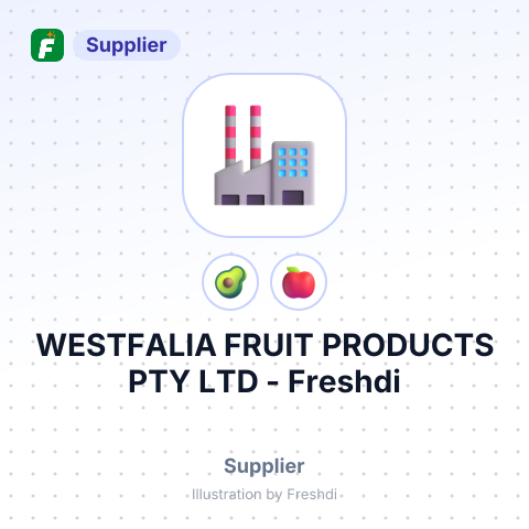 WESTFALIA FRUIT PRODUCTS PTY LTD – summary card, no photo uploaded yet