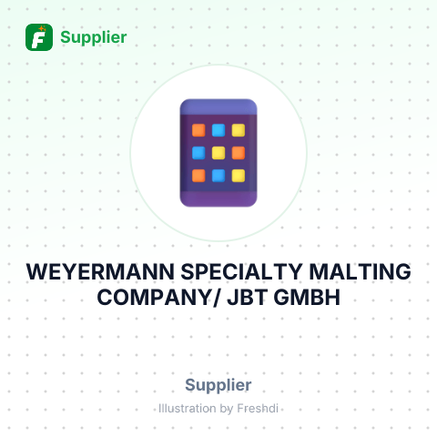 WEYERMANN SPECIALTY MALTING COMPANY/ JBT GMBH – summary card, no photo uploaded yet