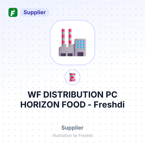 WF DISTRIBUTION PC HORIZON FOOD – summary card, no photo uploaded yet