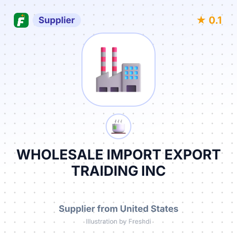 WHOLESALE IMPORT EXPORT TRAIDING INC – summary card, no photo uploaded yet