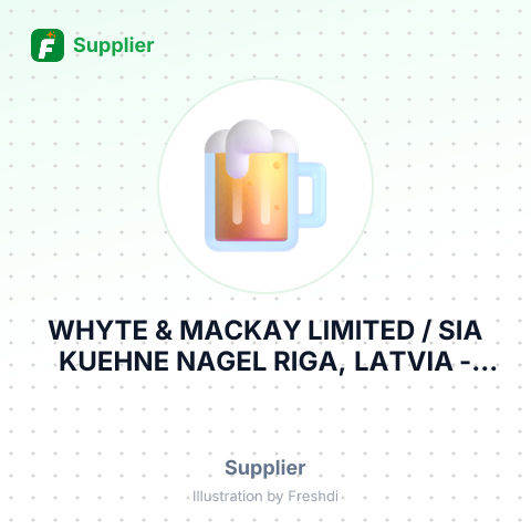 WHYTE & MACKAY LIMITED / SIA KUEHNE NAGEL RIGA, LATVIA – summary card, no photo uploaded yet