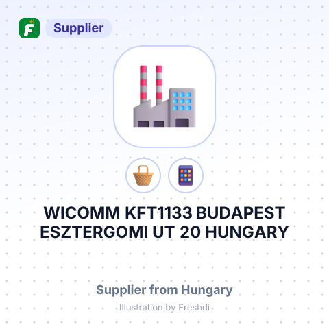 WICOMM KFT1133 BUDAPEST ESZTERGOMI UT 20 HUNGARY – summary card, no photo uploaded yet
