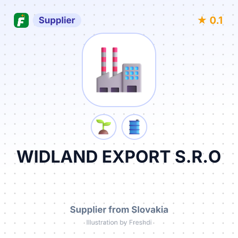 WIDLAND EXPORT S.R.O – summary card, no photo uploaded yet