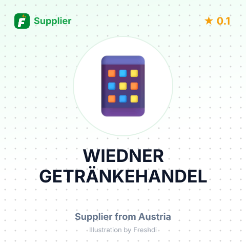 WIEDNER GETRÄNKEHANDEL – summary card, no photo uploaded yet