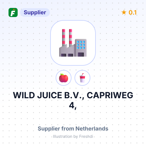 WILD JUICE B.V., CAPRIWEG 4, – summary card, no photo uploaded yet