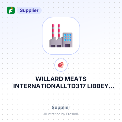 WILLARD MEATS INTERNATIONALLTD317 LIBBEY INDUSTRIAL PARKWAY UNITB- – summary card, no photo uploaded yet