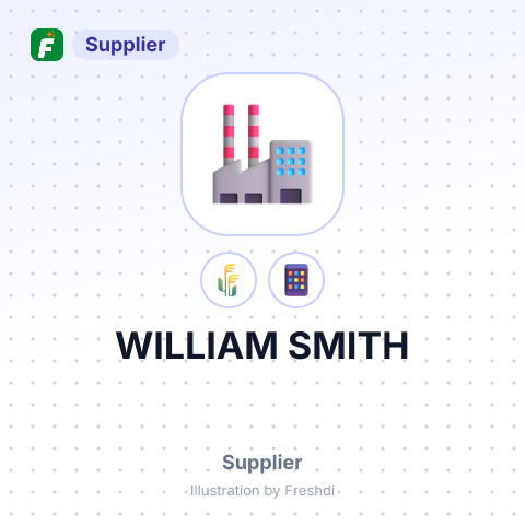 WILLIAM SMITH – summary card, no photo uploaded yet