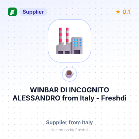 WINBAR DI INCOGNITO ALESSANDRO – summary card, no photo uploaded yet