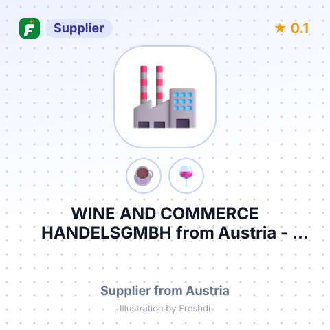WINE AND COMMERCE HANDELSGMBH – summary card, no photo uploaded yet
