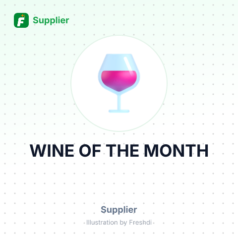 WINE OF THE MONTH – summary card, no photo uploaded yet