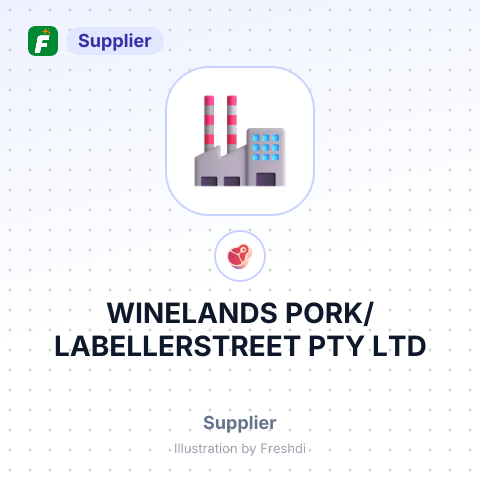 WINELANDS PORK/LABELLERSTREET PTY LTD – summary card, no photo uploaded yet