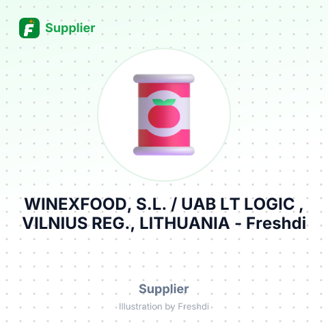 WINEXFOOD, S.L. / UAB LT LOGIC , VILNIUS REG., LITHUANIA – summary card, no photo uploaded yet