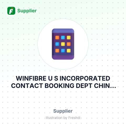 WINFIBRE U S INCORPORATED CONTACT BOOKING DEPT CHINO CA – summary card, no photo uploaded yet