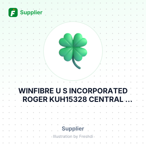 WINFIBRE U S INCORPORATED ROGER KUH15328 CENTRAL AVENUECHINO, CA – summary card, no photo uploaded yet