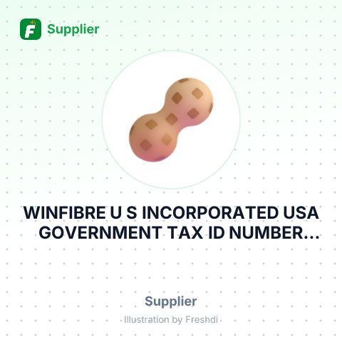 WINFIBRE U S INCORPORATED USA GOVERNMENT TAX ID NUMBER CHINO CA – summary card, no photo uploaded yet