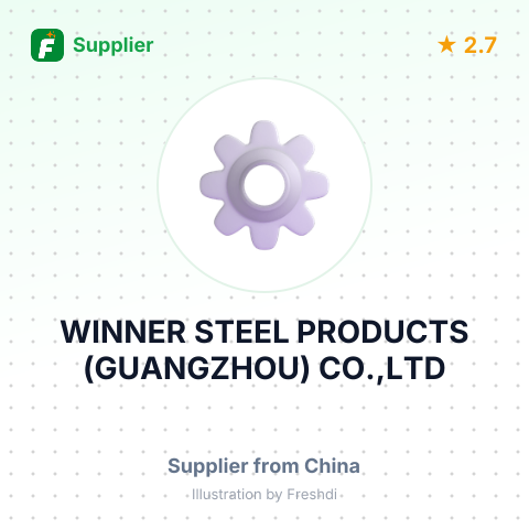 WINNER STEEL PRODUCTS (GUANGZHOU) CO.,LTD – summary card, no photo uploaded yet