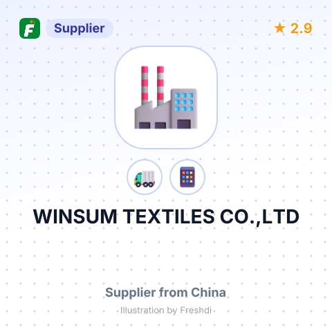 WINSUM TEXTILES CO.,LTD – summary card, no photo uploaded yet