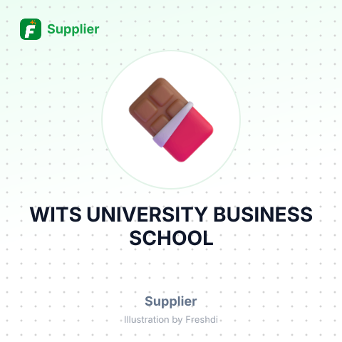 WITS UNIVERSITY BUSINESS SCHOOL – summary card, no photo uploaded yet