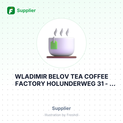 WLADIMIR BELOV TEA COFFEE FACTORY HOLUNDERWEG 31 – summary card, no photo uploaded yet