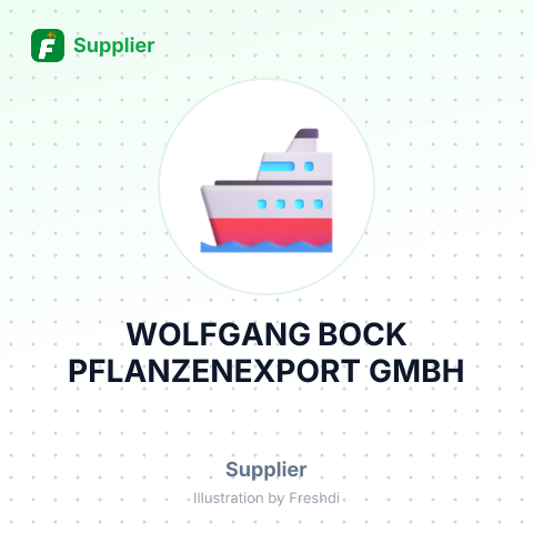 WOLFGANG BOCK PFLANZENEXPORT GMBH – summary card, no photo uploaded yet