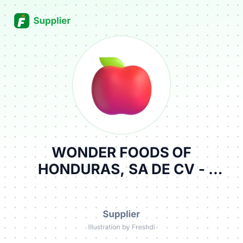 WONDER FOODS OF HONDURAS, SA DE CV – summary card, no photo uploaded yet