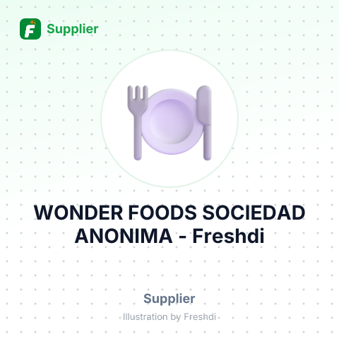 WONDER FOODS SOCIEDAD ANONIMA – summary card, no photo uploaded yet
