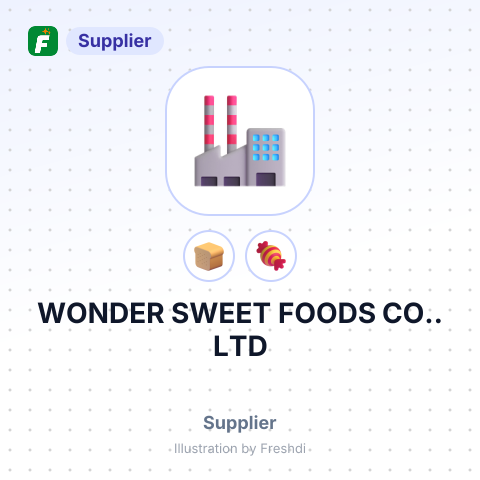 WONDER SWEET FOODS CO.. LTD – summary card, no photo uploaded yet