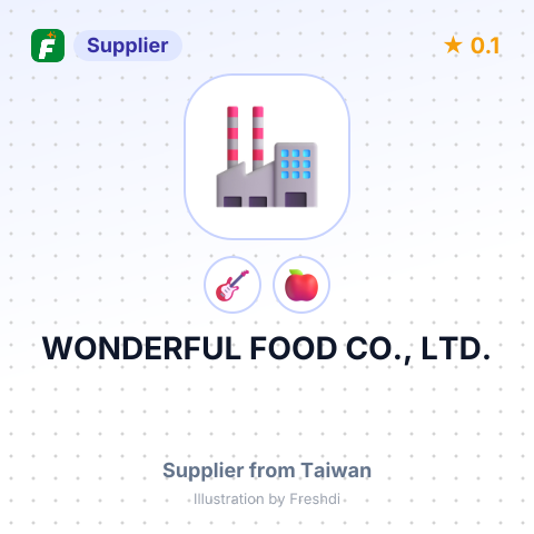 WONDERFUL FOOD CO., LTD. – summary card, no photo uploaded yet