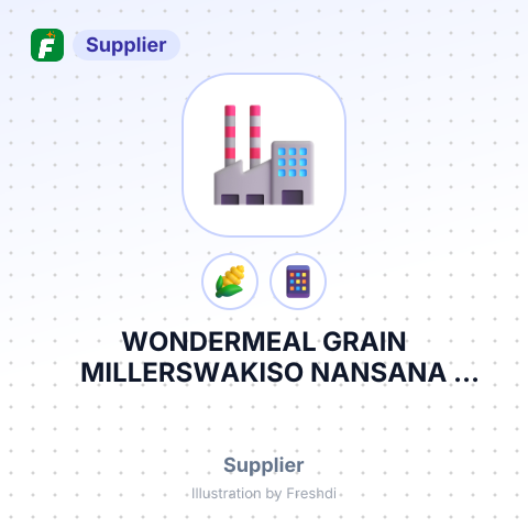 WONDERMEAL GRAIN MILLERSWAKISO NANSANA MUNICIPALITY NABWERU DIVISIONNAKYESANJANAKYESANJA KAWANDANAWAKISO – summary card, no photo uploaded yet