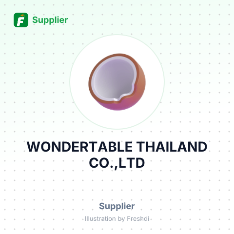 WONDERTABLE THAILAND CO.,LTD – summary card, no photo uploaded yet