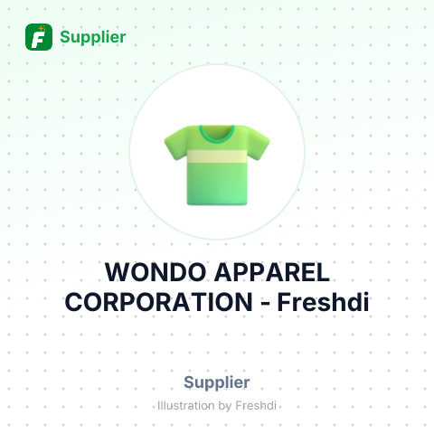 WONDO APPAREL CORPORATION – summary card, no photo uploaded yet