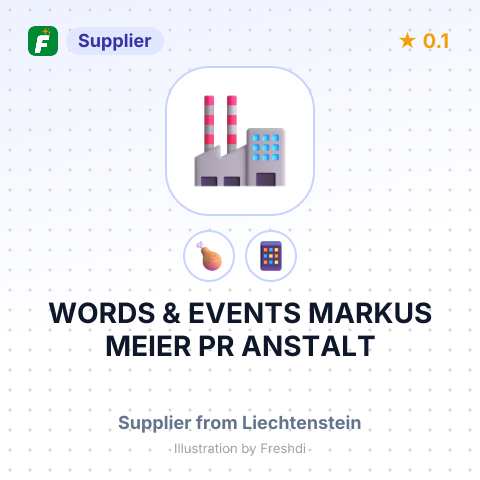 WORDS & EVENTS MARKUS MEIER PR ANSTALT – summary card, no photo uploaded yet