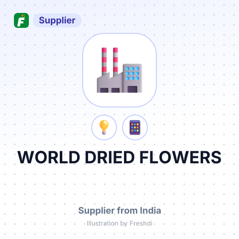 WORLD DRIED FLOWERS – summary card, no photo uploaded yet