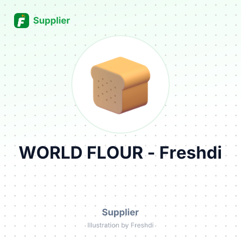 WORLD FLOUR – summary card, no photo uploaded yet