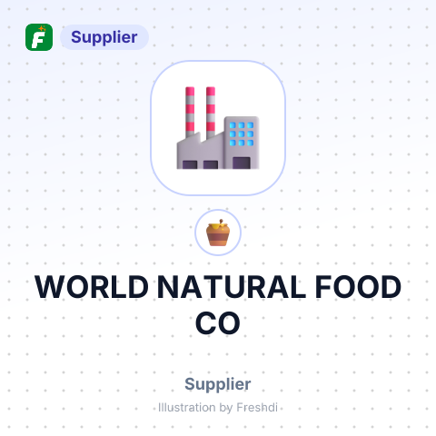 WORLD NATURAL FOOD CO – summary card, no photo uploaded yet
