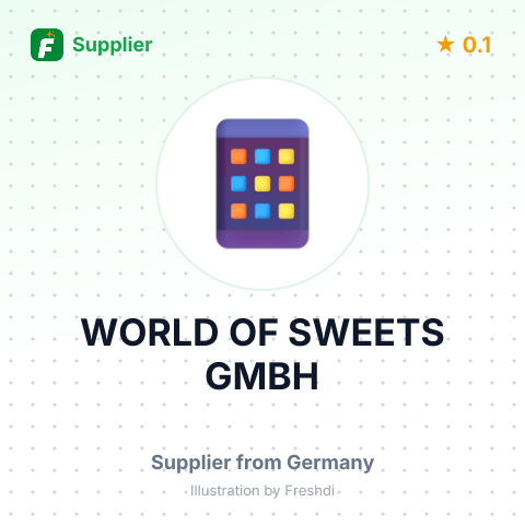WORLD OF SWEETS GMBH – summary card, no photo uploaded yet