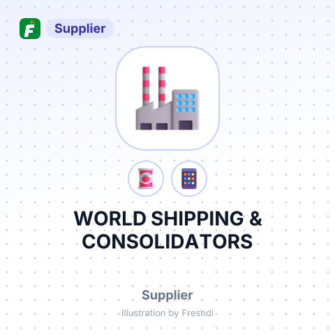 WORLD SHIPPING & CONSOLIDATORS – summary card, no photo uploaded yet