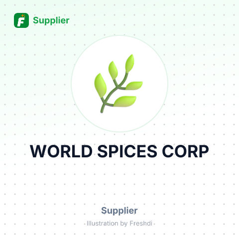 WORLD SPICES CORP – summary card, no photo uploaded yet
