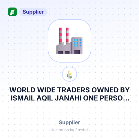 WORLD WIDE TRADERS OWNED BY ISMAIL AQIL JANAHI ONE PERSON COMPANY LLC – summary card, no photo uploaded yet