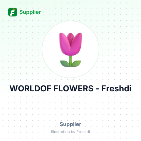 WORLDOF FLOWERS – summary card, no photo uploaded yet
