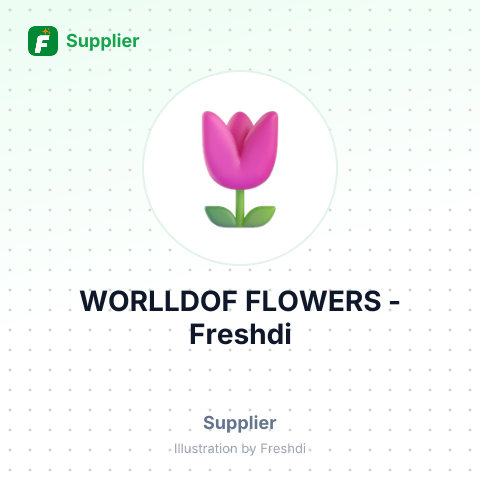 WORLLDOF FLOWERS – summary card, no photo uploaded yet