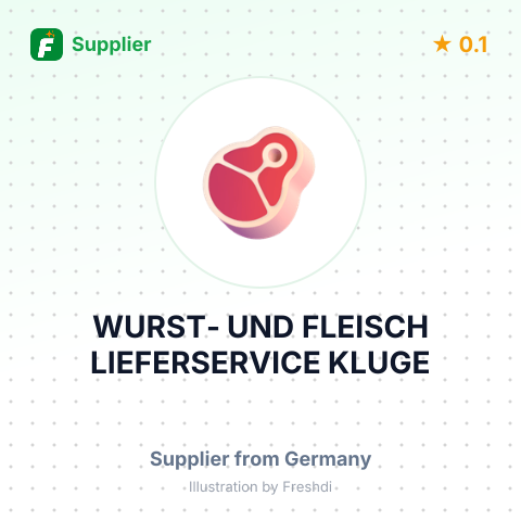 WURST- UND FLEISCH LIEFERSERVICE KLUGE – summary card, no photo uploaded yet