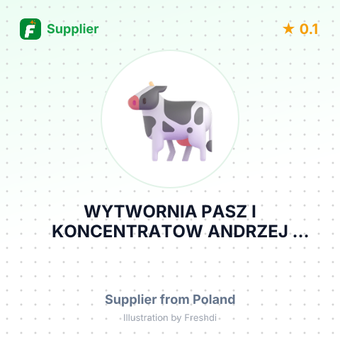 WYTWORNIA PASZ I KONCENTRATOW ANDRZEJ MORAWSKI – summary card, no photo uploaded yet