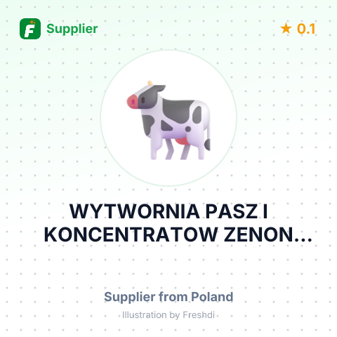 WYTWORNIA PASZ I KONCENTRATOW ZENON BAKOWSKI – summary card, no photo uploaded yet