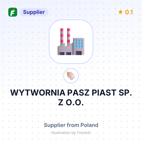 WYTWORNIA PASZ PIAST SP. Z O.O. – summary card, no photo uploaded yet