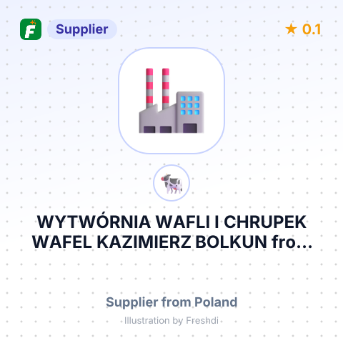 WYTWÓRNIA WAFLI I CHRUPEK WAFEL KAZIMIERZ BOLKUN – summary card, no photo uploaded yet