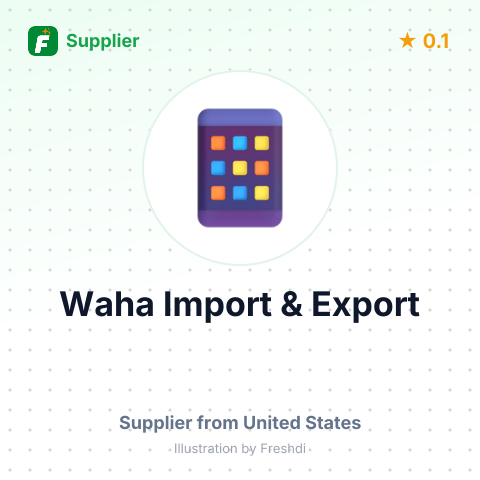 Waha Import & Export  – summary card, no photo uploaded yet