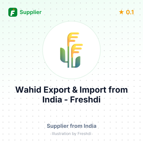 Wahid Export & Import  – summary card, no photo uploaded yet