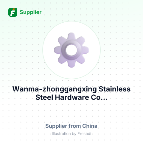 Wanma-zhonggangxing Stainless Steel Hardware Co... – summary card, no photo uploaded yet